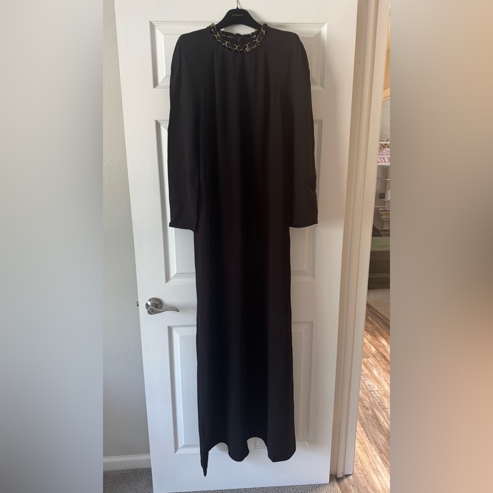 Zimmermann black floor length shift dress
